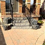 Natural stone steps