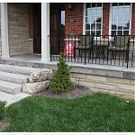 Natural Stone porch and steps