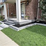 Steps, Porch and garden walls