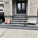 Flagstone porch and steps